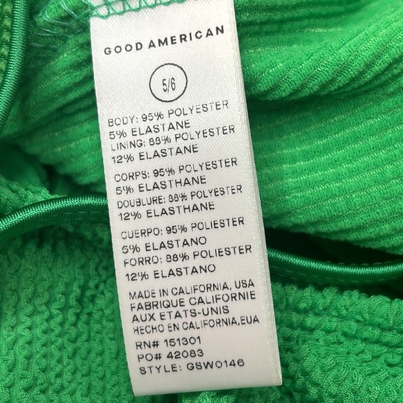 Good American Always Fits One-Piece Swimsuit. - Picture 5 of 6